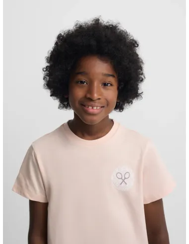 Camiseta kids raqueta etnica coral