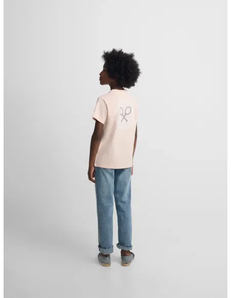 Camiseta kids raqueta etnica coral