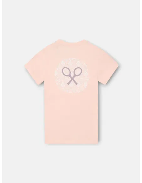 Camiseta kids raqueta etnica coral