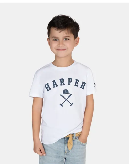 CAMISETA NEW ENGLAND KIDS WHITE