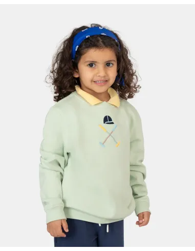 SUDADERA VERMONT KIDS GREEN HAZE