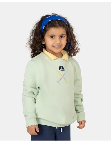 SUDADERA VERMONT KIDS GREEN HAZE