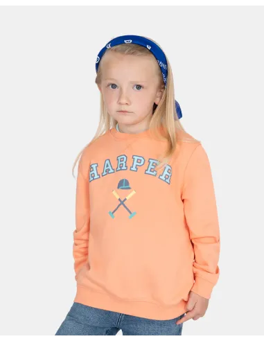 SUDADERA RETRO KIDS CORAL GLOW