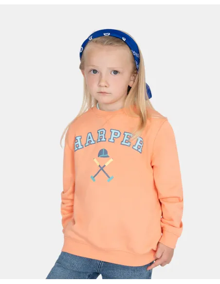 SUDADERA RETRO KIDS CORAL GLOW