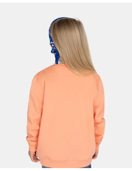 SUDADERA RETRO KIDS CORAL GLOW