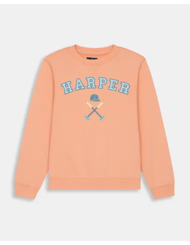 SUDADERA RETRO KIDS CORAL GLOW
