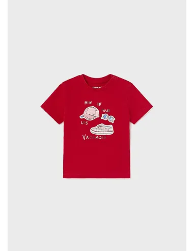 Camiseta m/c "vacances" - Rojo      