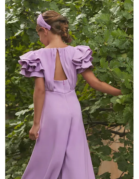 Mono crepe fluido - Malva | ABEL & LULA