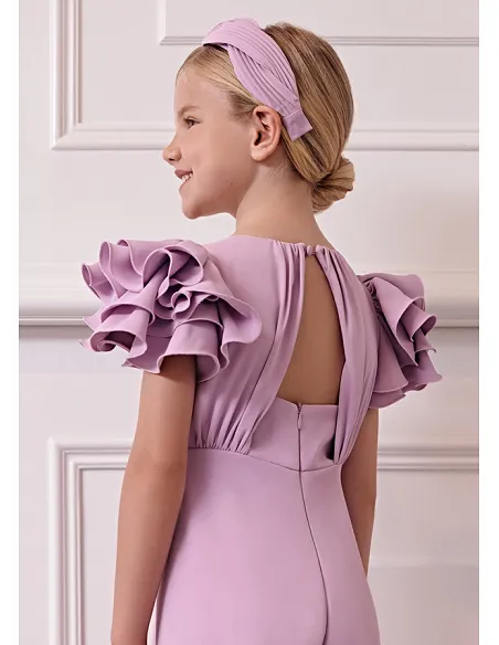 Mono crepe fluido - Malva | ABEL & LULA