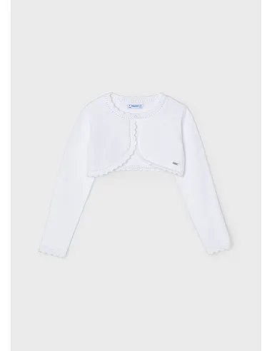 Bolero tricot basico - Blanco    