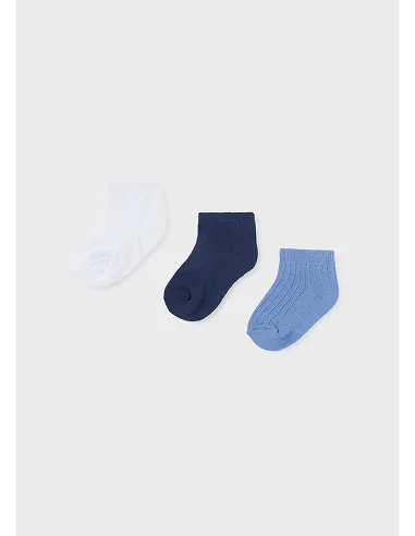 Set 3 calcetines lisos - Nube      