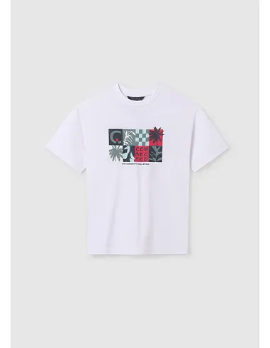 Camiseta m/c "connected" - Blanco    