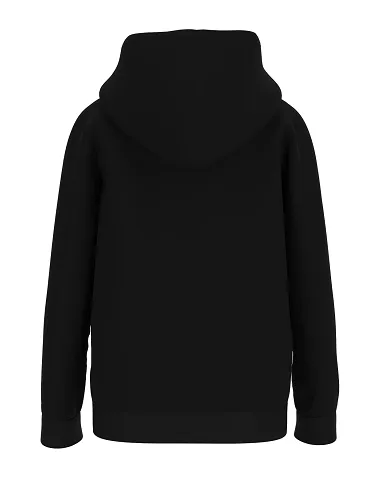 Sudadera con capucha niña negra