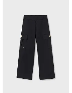 Pantalon felpa cargo -...