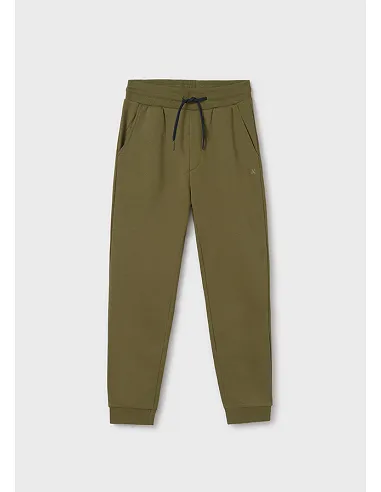 Pantalon felpa basico puños - Khaki     