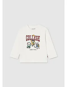 Camiseta m/l college -...