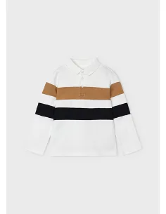 Polo m/l color block - Nata...