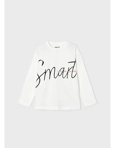 Camiseta m/l smart - Nata      