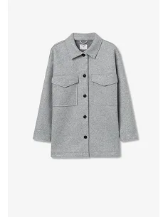 Chaqueta Overshirt Gris