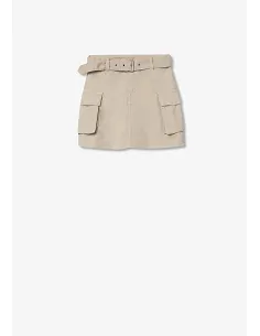 Falda Biker BEIGE