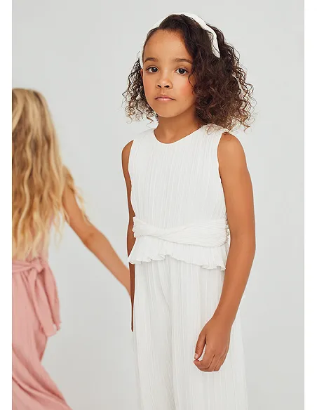 Mono largo gasa plisada - Nata    | ABEL & LULA