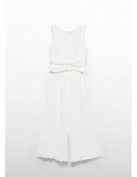 Mono largo gasa plisada - Nata    | ABEL & LULA