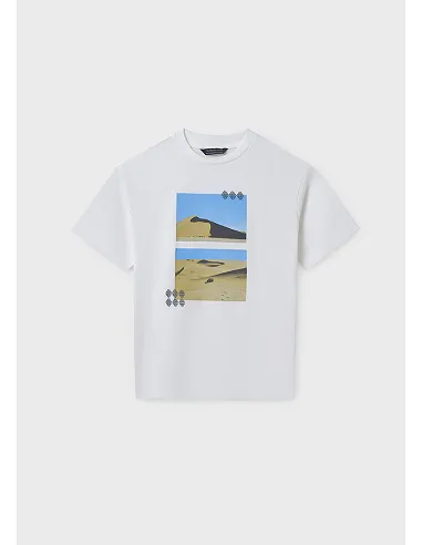 Camiseta m/c "desert" - Nata      