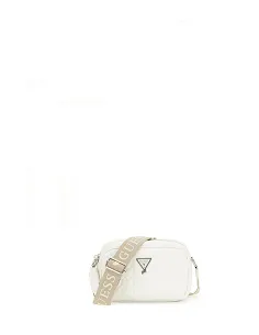 QUILTED CAMERA BAG CREAM WHITE