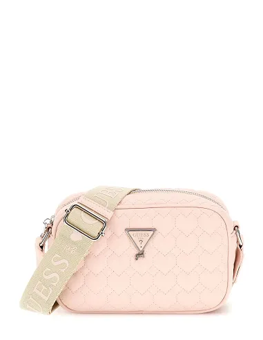 QUILTED CAMERA BAG ELEGANT PINK