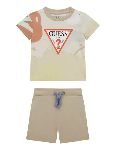 SET SS T-SHIRT+JERSEY SHORTS ALLOVER DESERT